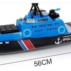 RC Police Rescue Ship WORKING WATER CANNON
